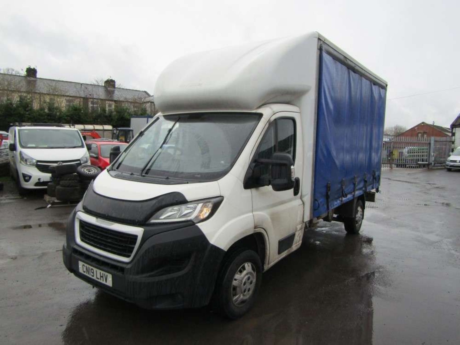 2019 19 reg Peugeot Boxer 335 L3 Blue HDI Curtain Sider - Image 2 of 7