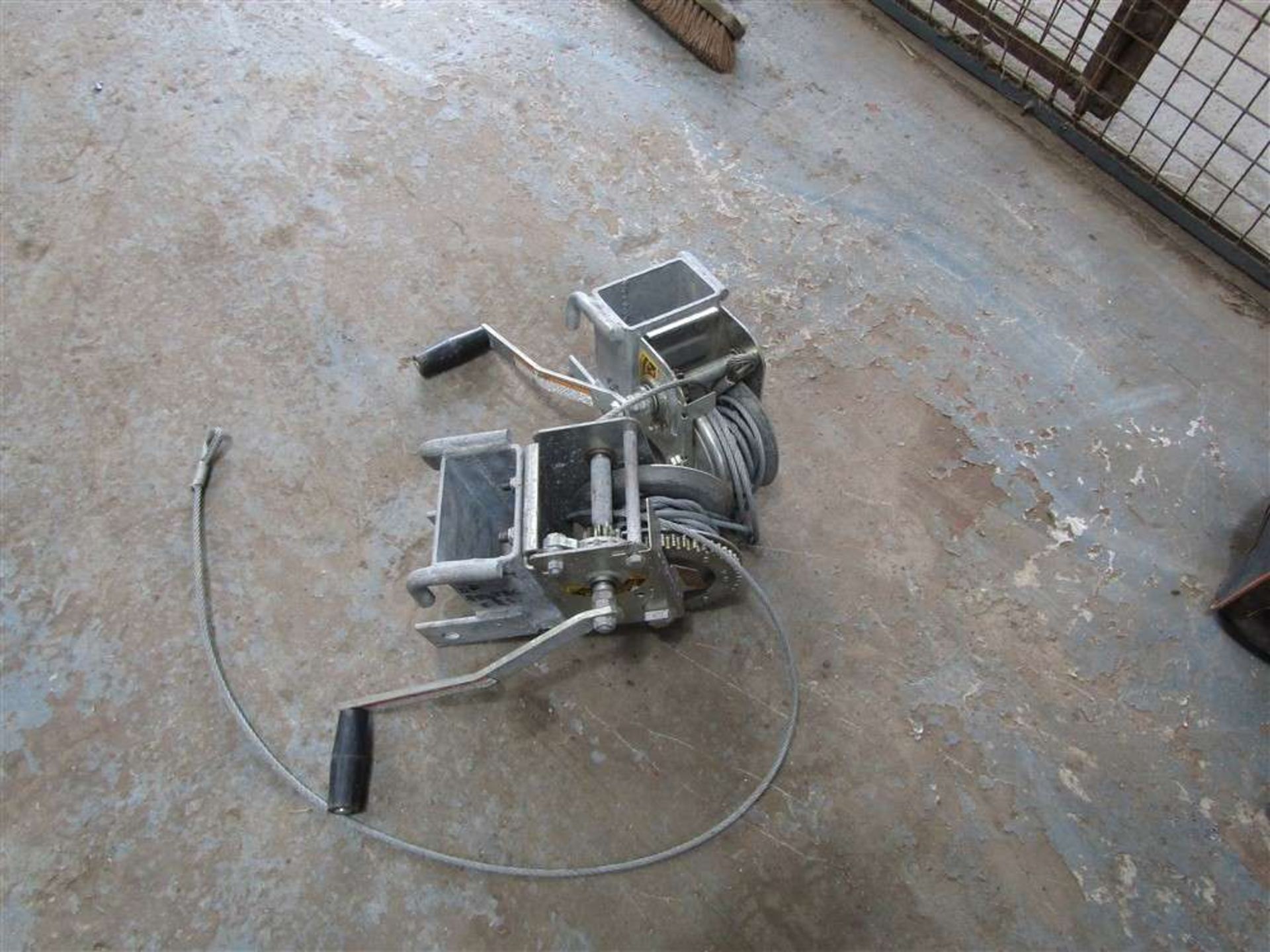Two Manual Trailer Winches