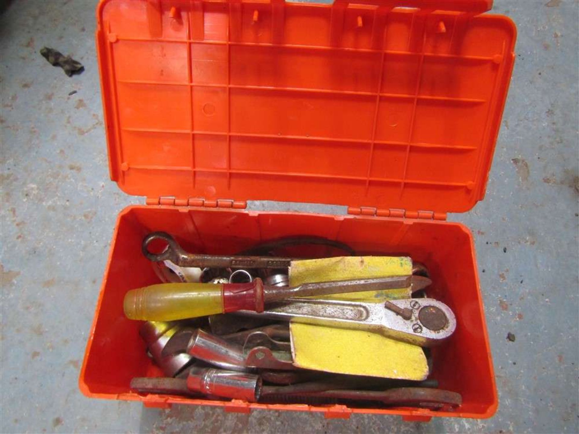 Red Tool Box With Tools