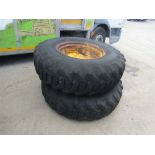 2 x Rear Tractor Tyres