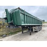 2014 Weightlifter 38t Tri Axle Alloy Trailer c/w Rollover Easysheet & Weight Measuring System