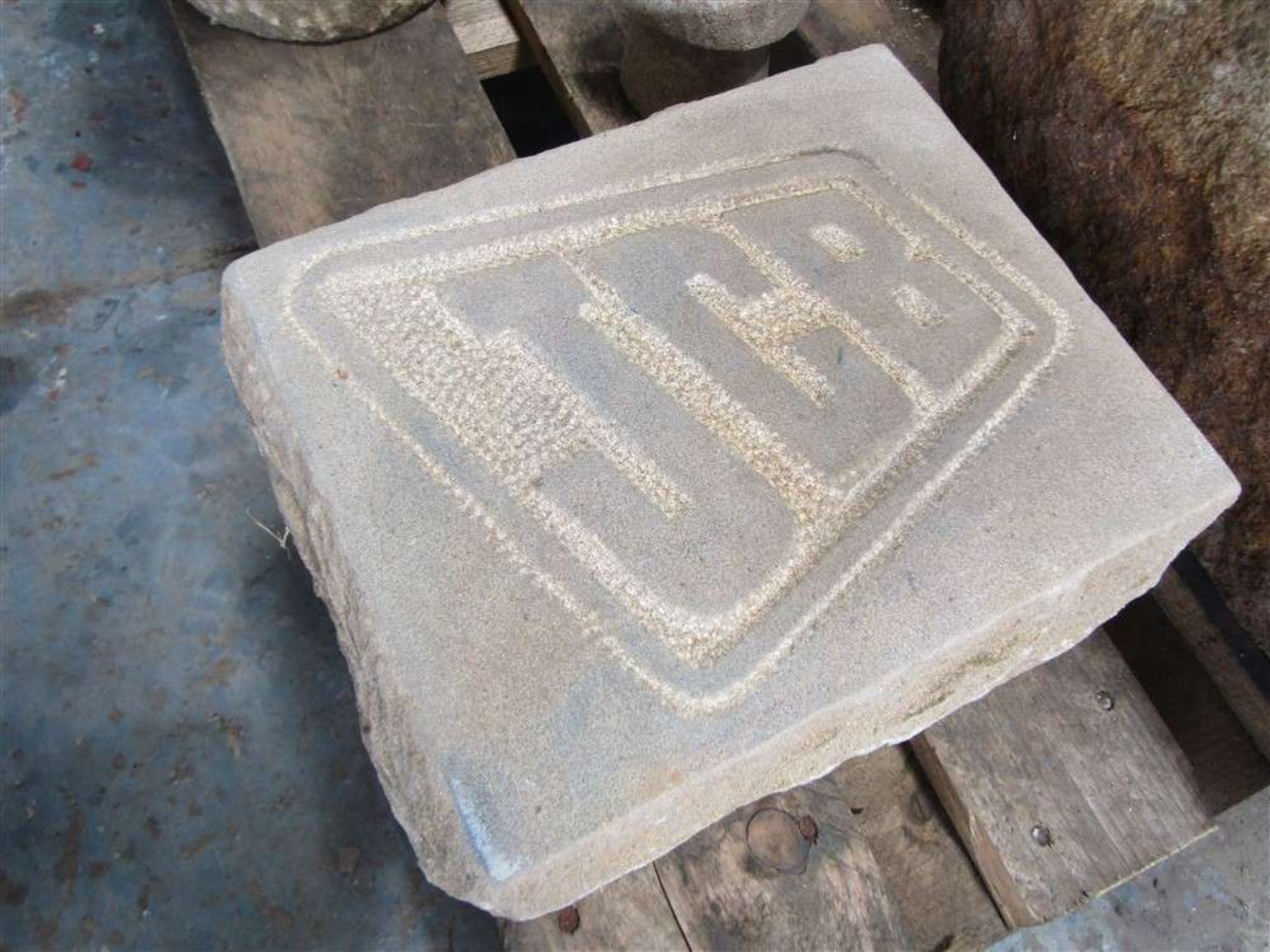 JCB Carved In Natural Stone