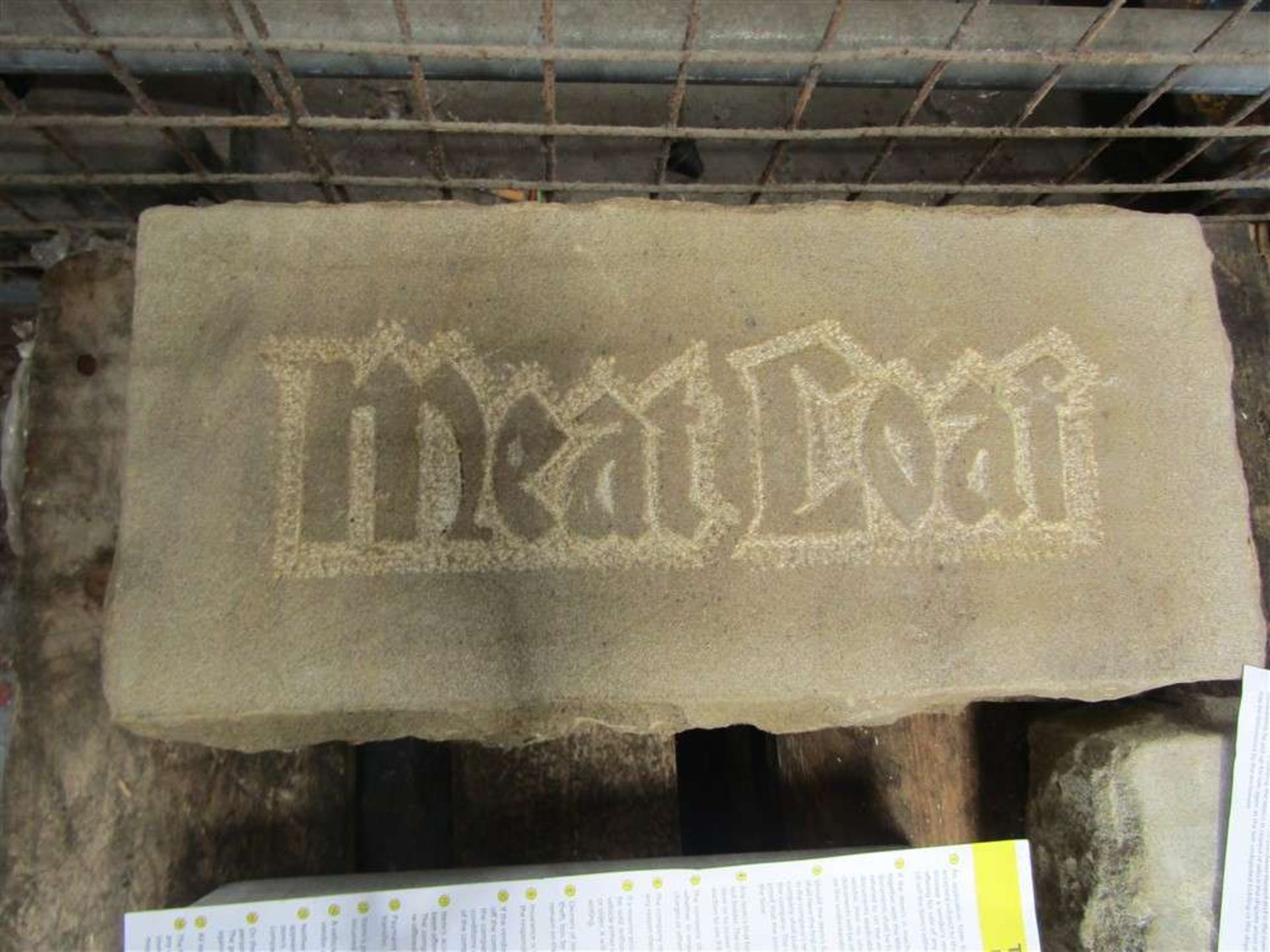 Meat Loaf Carved In Natural Stone