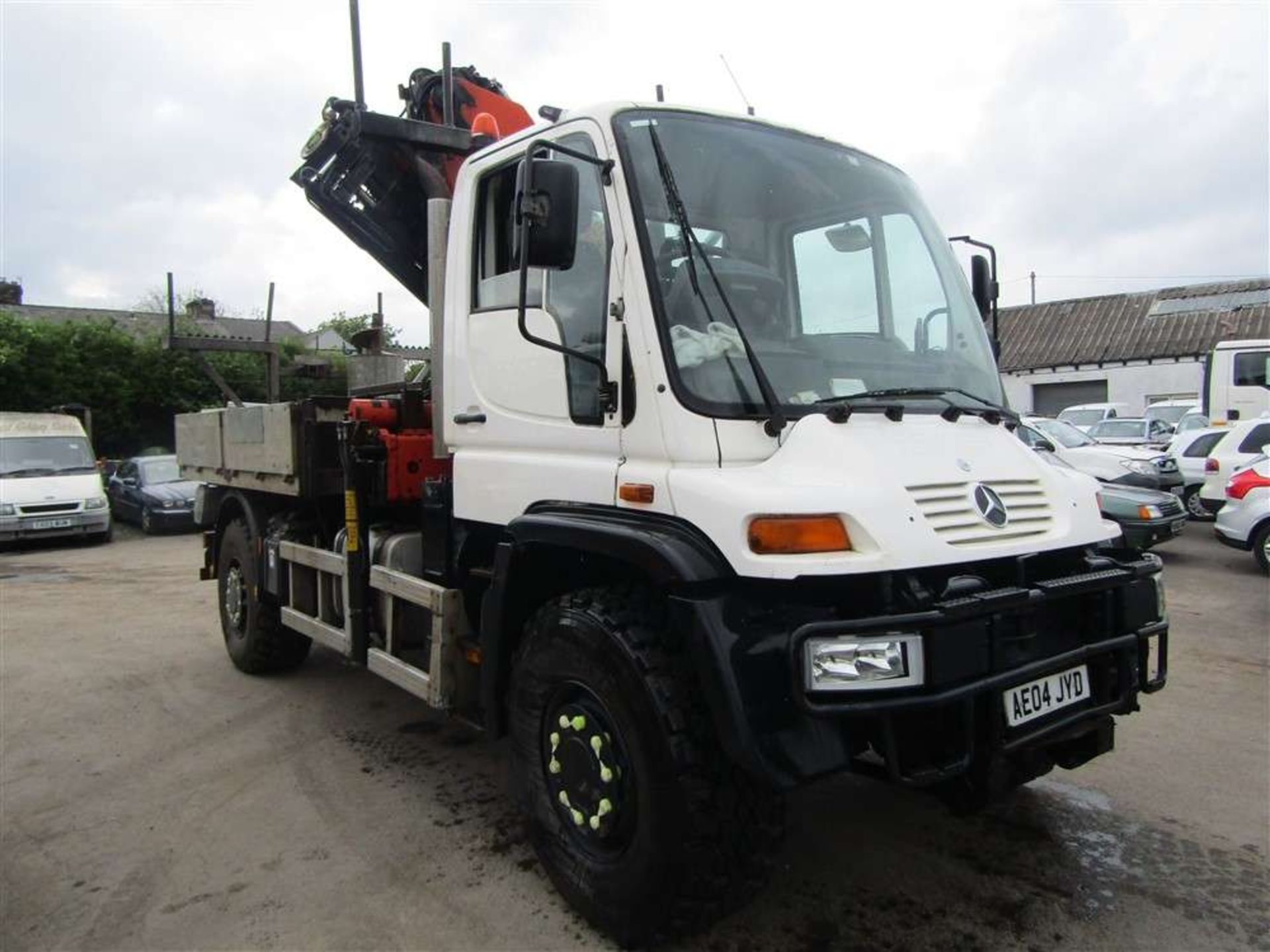 2004 04 reg Mercedes U500 Unimog c/w Palfinger PK12502 Crane (Direct Electricity North West)