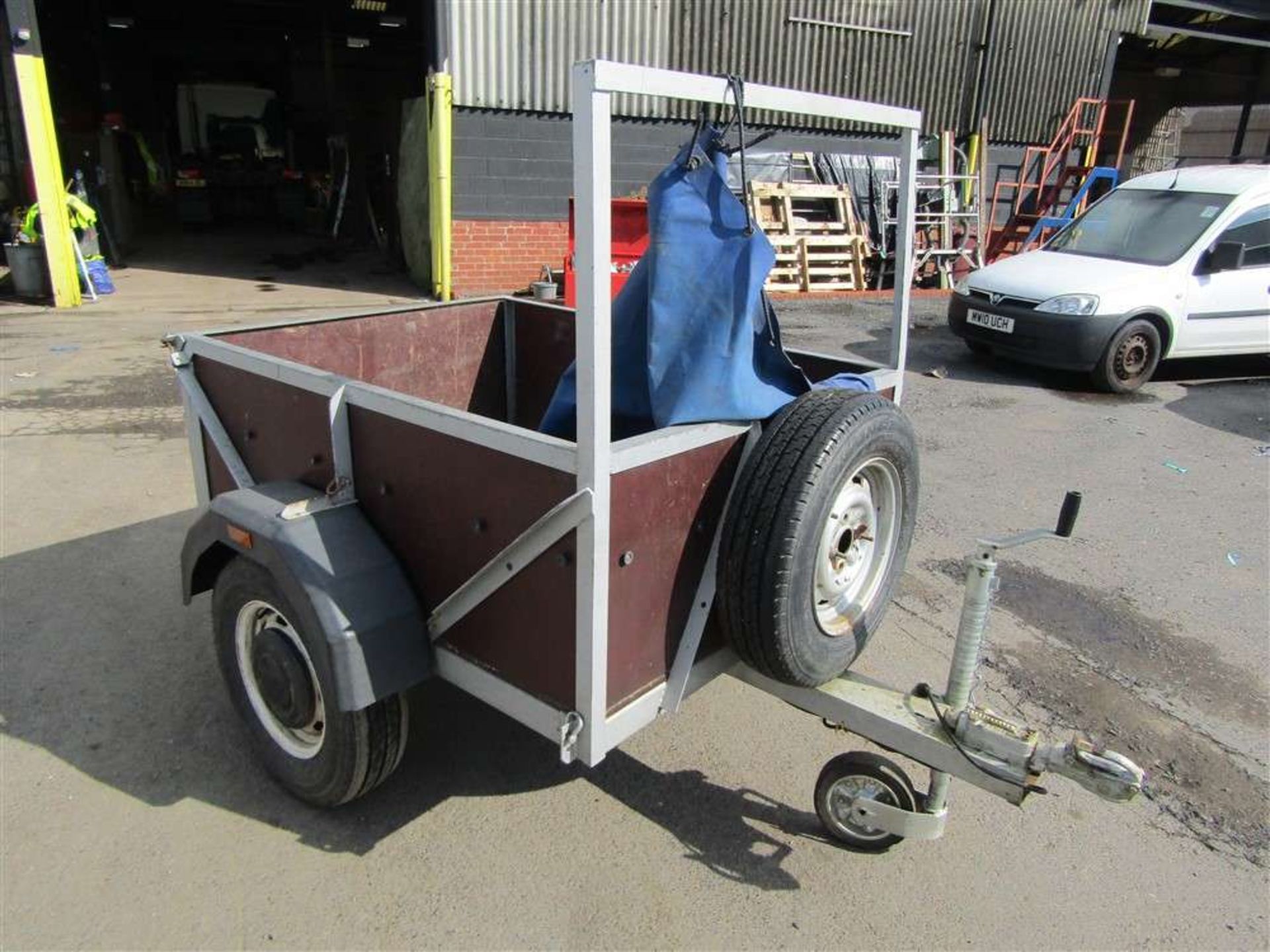 4ft x 5ft Goods Trailer with Cover - Image 3 of 4