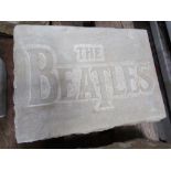 The Beatles Carved In Natural Stone