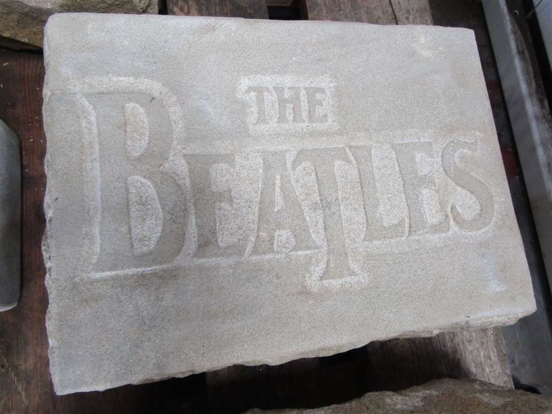 The Beatles Carved In Natural Stone