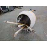 Yellow 240v Cement Mixer c/w Stand