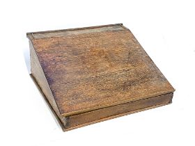 A 19th century writing slope, 52cmW