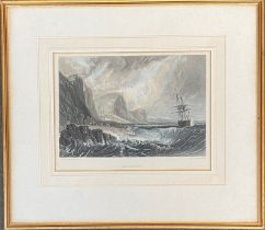 Local interest: W.B Cooke after J.M.W Turner RA, 'Bridport', 16x24cm