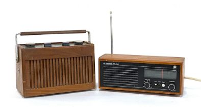 A Jewel Dynatron radio on swivel base; together with a Roberts RM 30 vintage transistor radio