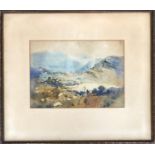 Vincent Brown (1901-2001), watercolour of the Blue Mountains, Australia, signed and dated 1927,