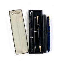 A quantity of pens to include Conway; Parker; Summit fountain pen with 14ct gold nib