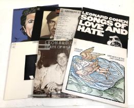 VINYL LPS Leonard COHEN: seven albums all in at least VG condition (discs excellent), most bought on
