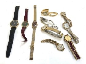 A quantity of wristwatches to include Rotary, Lorus, Omega, Seiko, Sekonda, etc