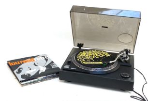 A Sherwood PM-8550 turntable, together with a small quantity of vinyl LPs to include Blondie,