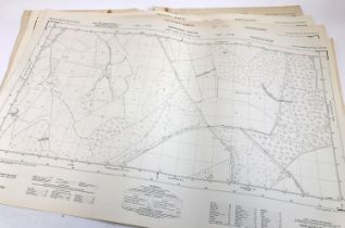 Four Ordinance Survey maps, scale 1:2500. PLAN ST 8009 & 8109, 8022 & 8122, 8023 & 8123, 8026 &