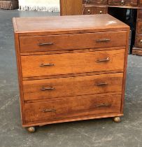 A 20th century chest of four drawers, 77cmW