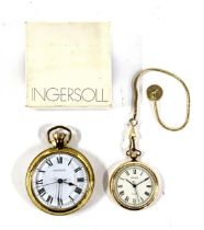 An Ingersoll pocket watch together with a Sekonda