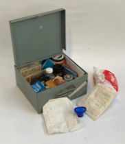 A vintage medicine tin