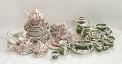 A quantity of Johnson Bros. Old Bradbury and Adams ceramics
