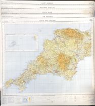 Ordnance Survey of Great Britain Quarter Inch Fifth Series, sheets 12, 13, 14, 15, 16, to include