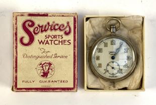 A Services Sports Watches 'Army' pocket watch, in original box