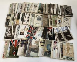 A collection of approx. 350 postcards covering a wide array of subjects to include military