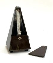 A Weiss Metronomex Czechoslovakia Maelzel System metronome, 23.5cmH, with original box