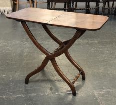 A 19th century mahogany coaching table, 47cmW