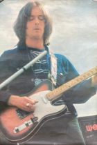 A large Eric Clapton poster, Pace international, printed by H P Dorey, 133x87cm