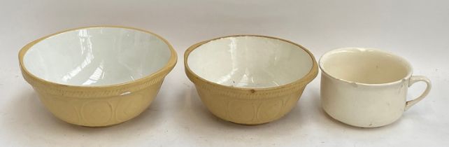 A T.G Green mixing bowl; together with a Gresley mixing bowl
