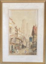 Andrew Storie (1911-1919), 'Orleans', watercolour on paper, 47x30cm