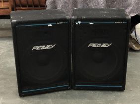 A large pair of Peavey Eurosys 3 speakers, 64cmH