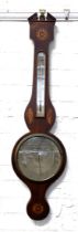 A 19th century banjo barometer by A. Spalding, 95cmH