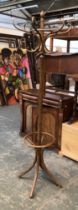 A bentwood hat stand, 200cmH