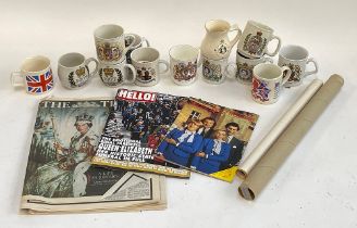 A small lot of commemorative ware