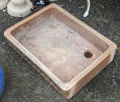 A stoneware sink, 62x46cm