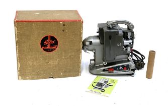 A Bolex Paillard M8 projector with original box and instruction manual