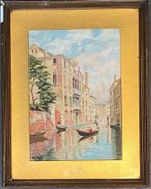 G.H Johnson, early 20th century watercolour of Venice, dated 1911, 25x18cm