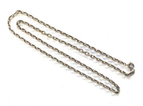 A long silver chain, fastening with bolt clasp, 83cmL unclasped, 49.7g