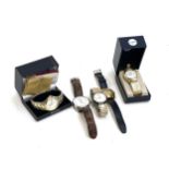 A collection of wristwatch to include Arvia 17 jewel incabloc; Sekonda; Accurist; Hugo Boss etc
