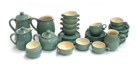 A mostly Denby stoneware stoneware part tea service, approx. 34 pieces