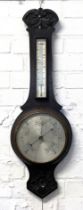 A 20th century oak barometer, 80cmH