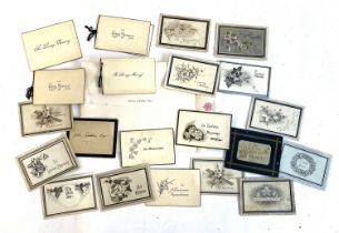 A quantity of sympathy cards, dating from 1898-1956