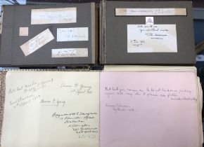 An early 20th century personal album belonging to Annette Ricketts, containing signatures, quotes,