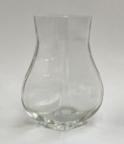 A Baccarat glass vase, 20cm high
