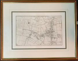 After T Godman, a plan of the town of St Alban, 27x40cm