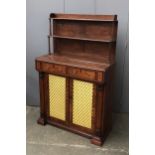 A 19th century mahogany chiffonier, the superstructure with two shelves, the base with two