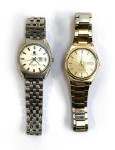 A Tissot Swiss Automatic Seastar gents watch; together with a Seiko 5 Automatic watch, model no.